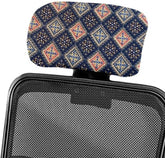 HOTKEI Digital Print Polyester Blend Boss Chair Headrest Cover Protector