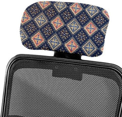 HOTKEI Digital Print Polyester Blend Boss Chair Headrest Cover Protector
