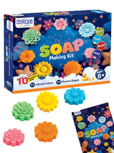 HOTKEI Soap Making Kit for Kids 8+ Years | 10 Premium Soap Bases with Fun Mould, Colors, Fragrances & Accessories | DIY Creative Gift Kit for Girls and Boys