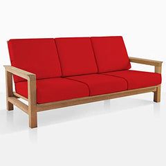 LAZI | Red Polyester 3 seater sofa cushion cover on livebetterindia.com
