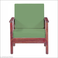 LAZI | Pista green Cushion over for wooden sofa on livebetterindia.com