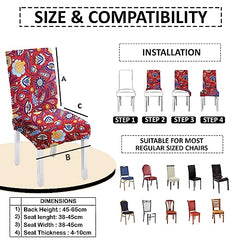 Lazi | easy to install dining chair cover on livebetterindia