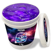 HOTKEI (1 Kg) Purple Galaxy Slime for Kids DIY Fruit Scented Metallic Magic Toy Slimy Slime Gel Jelly Putty Art Toys Birthday Gift Box for Boys Girls 3 to 10 Years