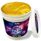 HOTKEI (1 Kg) Gold Galaxy Slime for Kids DIY Fruit Scented Metallic Magic Toy Slimy Slime Gel Jelly Putty Art Toys Birthday Gift Box for Boys Girls 3 to 10 Years