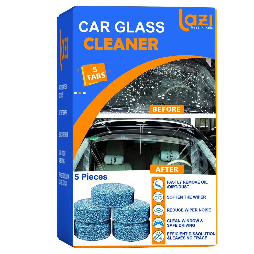 LAZI | car glass cleaning tablet on livebetterindia.com