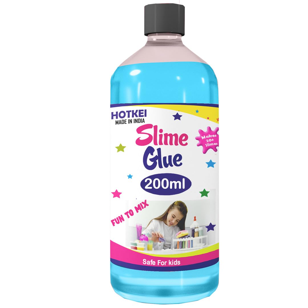Hotkei | 200ml Blue Slime Glue for slime making on livebetterindia.com