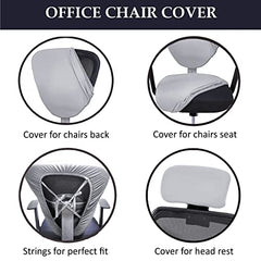 Hotkei | Stretchable boss chair backrest and cushion slipcover on livebetterindia.com