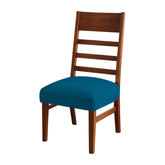 HOTKEI Airforce Blue Chair Seat Protector, Elastic Cushion Slipcover for Dining Chair
