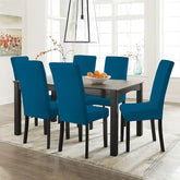 Hotkei | Blue color dining full chair slipcover on livebetterindia.com