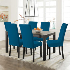 Hotkei | Blue color dining full chair slipcover on livebetterindia.com