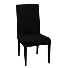 HOTKEI | Black Polyester dining chair slipcover on livebetterindia.com