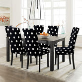 HOTKEI | Black 6 seater dining chair cover on livebetterindia.com