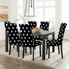 HOTKEI | Black 6 seater dining chair cover on livebetterindia.com