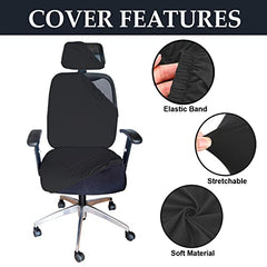 HOTKEI | Black Stretchable office boss chair on livebetterindia.com