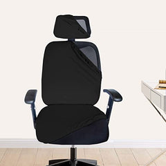 HOTKEI | Black boss chair cover in polyester on livebetterindia.com