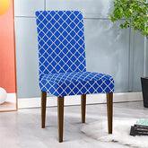 HOTKEI Blue Indigo Print Stretchable Dining Chair Cover, Seat Cover and Protector for Dining Chair