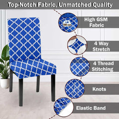 HOTKEI | Printed Stretchable dining chair cover on livebetterdia.com