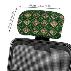 HOTKEI Digital Print Polyester Blend Boss Chair Headrest Cover Protector