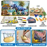 HOTKEI Dino-digout Kit Dinosaur Fossil Egg Excavation Toys Kit for Children aged 8-12
