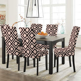 Hotkei | printed dining chair cover set of 6 on livebetterindia.com