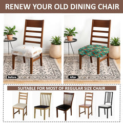 Hotkei | printed dining chair cushion cover on livebetterindia.com