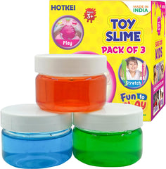 Hotkei | mini pack of 3 slime for kids on livebetterindia.com