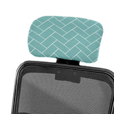 HOTKEI | Green digital printed office chair headrest cover on livebetterindia.com