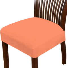 HOTKEI Peach Dining Chair Base Cover Stretchable Chair Cushion Protector and Slipcover for Dining Chair Cover