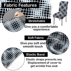 Lazi | Stretchable and soft dining chair cover on livebetterindia
