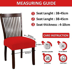 HOTKEI Red Dining Chair Cover Stretchable Chair Protector and Slipcover for Dining Table Chair