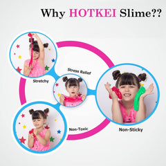 HOTKEI Multicolor Scented DIY Magic Slime Making Kit with 1 Activator 4 Scented Glue