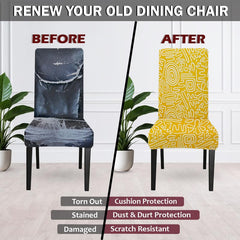 HOTKEI | Revamp old chair with printed chair cover on livebetterindia.com