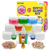 HOTKEI DIY Magic Toy Slime Kit Kids Slime Set with Glitter|Charms|Water Beads