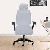 LAZI | grey polyester office boss chair cover on livebetterindia.com