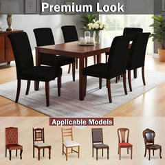 Lazi | black polyester chair cover and slipcover on livebetterindia.com