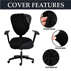 LAZI | Elastic fit Office chair cover features on livebetterindia.com