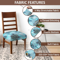 LAZI | Stretchable soft polyester cushion base cover on livebetterindia.com