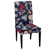 LAZI Blue Floral Printed Chair Covers Stretchable Slipcover for Seat Cushion Protection
