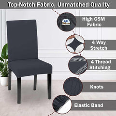 LAZI | 4 way stretchable fabric chair slipcover on livebetterindia.com