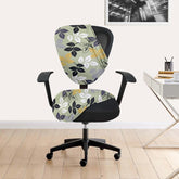 LAZI | Leaf printed 2 peice executive office chair cover on livebetterindia.com