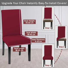 LAZI | Upgrade old chair stretch dining room chair covers on livebetterindia.com