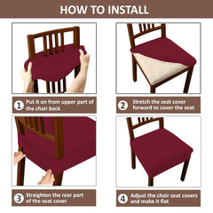 Lazi | Maroon dining base cover installation guide on livebetterindia.com