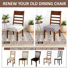 LAZI | Printed Dining chair cushion cover on livebetterindia.com