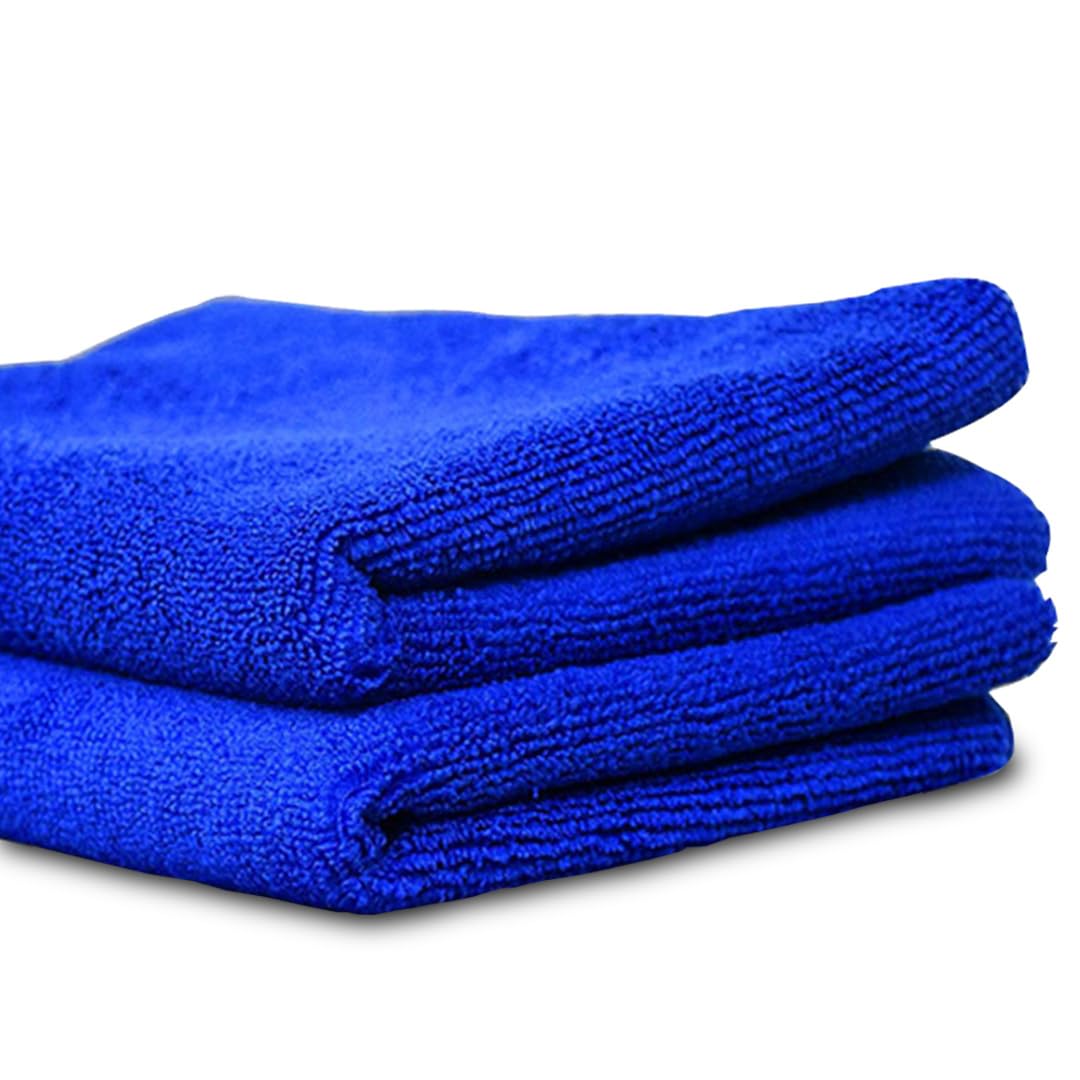 LAZI | Blue Microfiber cleaning towel on livebetterindia.com