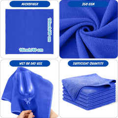 LAZI | Blue Super absorbent cleaning cloth on livebetterindia.com