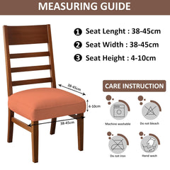 LAZI Peach Dining Base Cover, Chair Cushion Protector and Slipcover for Dining Chair