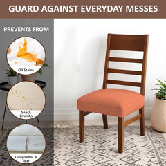 LAZI Peach Dining Base Cover, Chair Cushion Protector and Slipcover for Dining Chair