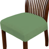 LAZI Pista Green Dining Chair Base Cover Stretchable Cushion Protector and Slipcover