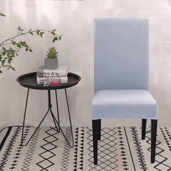 LAZI | Solid Grey dining chair slipcover on livebetterindia.com