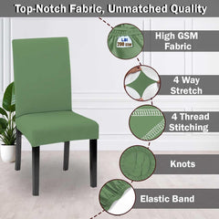 LAZI | Green high quality chair slipcover on livebetterindia.com